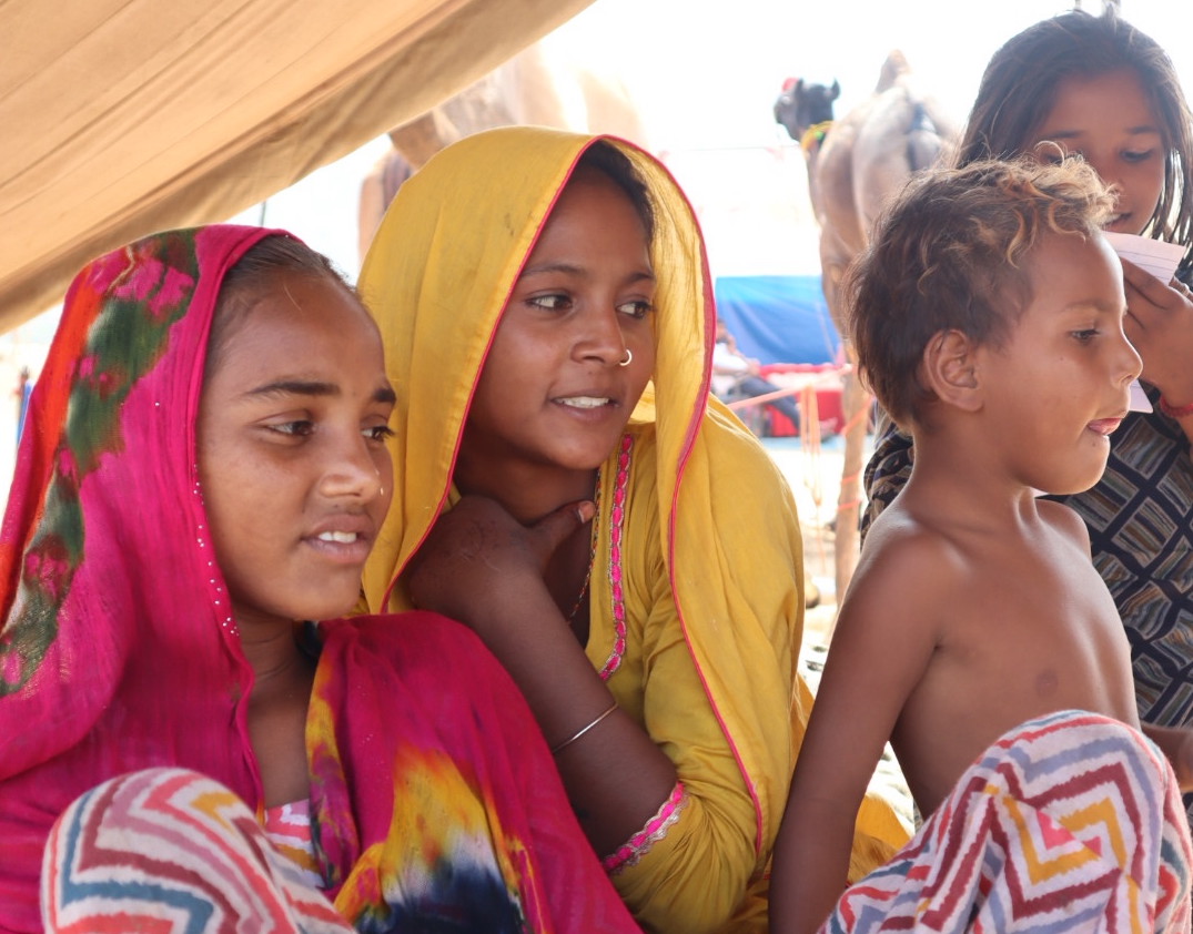 Colourful Saris of the women of India