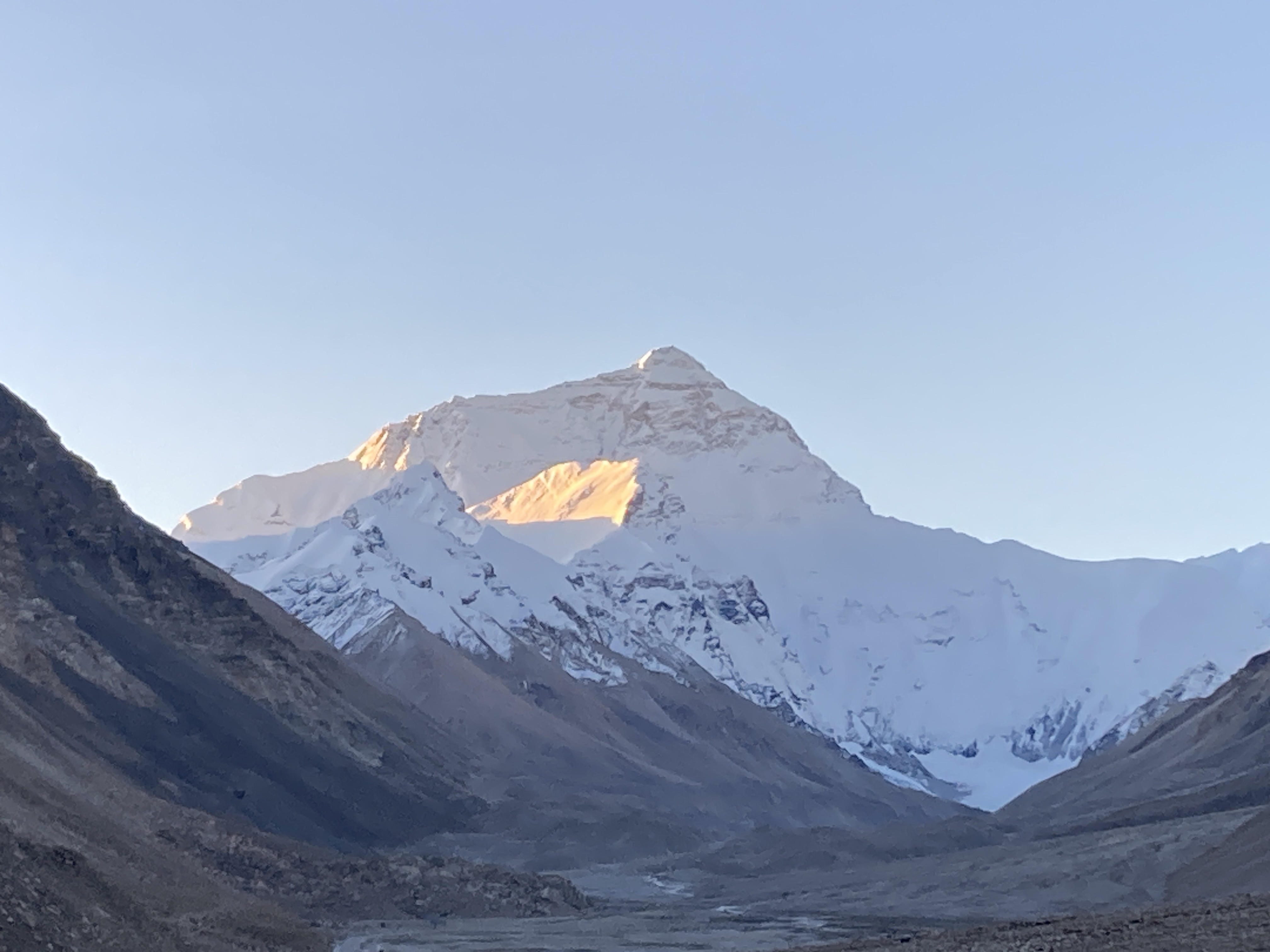 Dawn light on the world's highest mountain